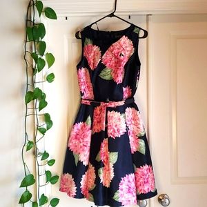 Pink Floral and Purple Formal Girls Dress by Jessica Howard
